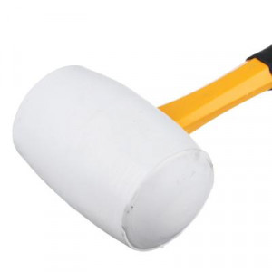 ЕРМАК Киянка, белая резина, фибергласовая обрезиненная рукоятка 680г