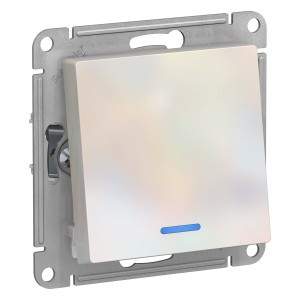 Systeme Electric AtlasDesign мех. выкл.(перекл. проходн) СУ 1 кл. жемчуг(пл.осн, инд) ATN000463(10!)