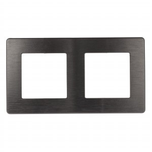 ЭРА 12 рамка СУ 2 мест. САТИН, графит 12-5102-12 8427