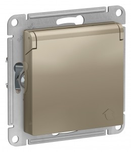 Systeme Electric AtlasDesign мех. роз. СУ 1 мест. шампань(пл.осн., земля, штор, крыш) ATN000546(10!)