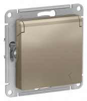 Systeme Electric AtlasDesign мех. роз. СУ 1 мест. шампань(пл.осн., земля, штор, крыш) ATN000546(10!)