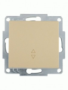 Lezard VESNA мех. выкл. СУ 1 кл. (перекл.) проходной (корп. ABS) золото 742-3688-105
