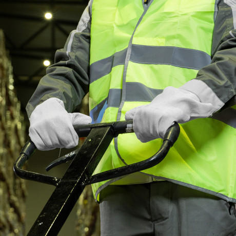 Рукавицы х/б с наладонником из ПВХ, 1 размер Сибртех