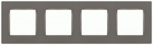 ЭРА 12 рамка СУ 4 мест. Классик, титан 12-5204-16
