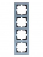 Lezard VESNA рамка акрил СУ 4 мест., верт., серо-голубая 742-7080-154