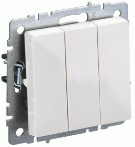 IEK BRITE мех. выкл. СУ 3 кл. 10А ВС10-3-0-БрБ белый BR-V30-0-10-K01