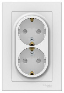 Systeme Electric AtlasDesign роз. СУ 2 мест. земля, шторки, 16А, ЛОТОС ATN001326 (6!)