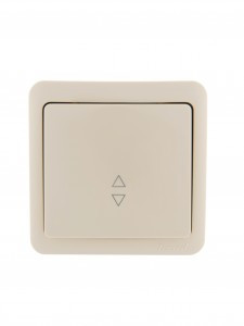 Lezard VIOLA выкл. ОУ 1 кл. (проходн.) крем (корп. ABS) 751-0300-105