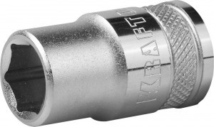 Торц головка KRAFTOOL "INDUSTRIE QUALITAT", Cr-V, FLANK, хромосатинир, 1/2", 13мм zu27805-13