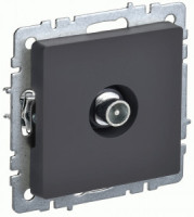 IEK BRITE мех. роз. СУ TV проходная РТВ10-0-БрГ графит BR-A10-P-K53