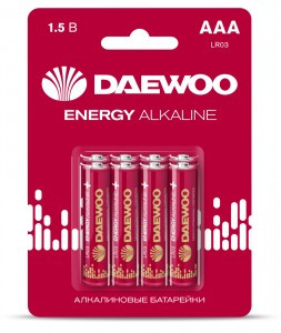Э/п Daewoo  Energy Alkaline LR03/286  BL8