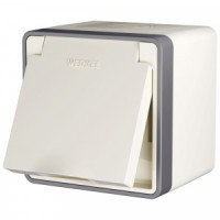 Werkel роз. ОУ 1 мест. 16A земля шторки крышка IP44 Gallant(слонов кость) ( a036783)W5071203 a051546