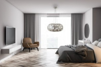 Rivoli люстра Meike 4080-205 5хЕ14 40W жемчужный белый 600х600х800 47924