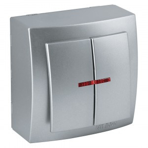 Nilson THEMIS выкл. ОУ 2 кл. серебро (инд.) 26131004