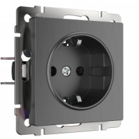 Werkel мех. роз. СУ 1 мест. 16A земля шторки (графит рифленый)  ( a046605 )  W1171104  a050750