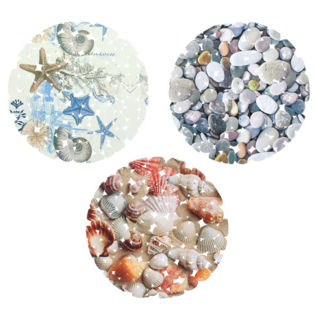 Коврик в раковину противоскользящий тм VETTA Яркий, ПВХ, d28см