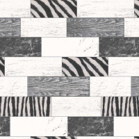 Пленка самоклеящаяся 45*8 м Грейс 5981-1-45 черно-белый