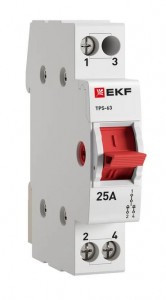 EKF PROxima переключатель трехпозиционный (рубильник) 1P 25А AC TPS125