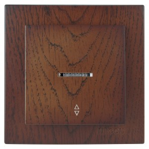 Nilson выкл. 1 кл. СУ (инд.) (проходной), TOURAN WOOD, орех 24271008