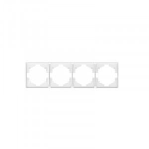 KRANZ MIELE ROUND Рамка 4 мест. (горизонт.) перламутр KR-78-0754-1