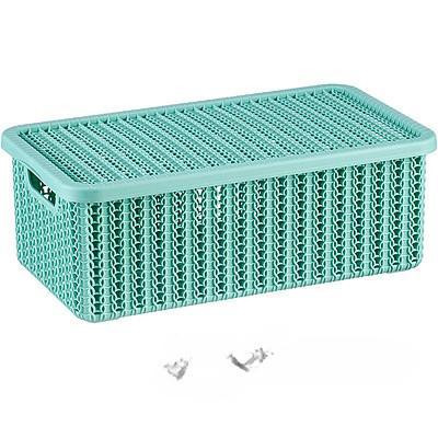 Коробка ВЯЗАНИЕ 6л с крышкой Фисташковый М2370 (6)