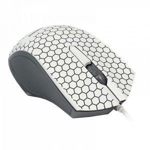 Мышь проводная Smartbuy ONE 334 белая, провод 1,4м (SBM-334-W)