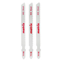 Полотна для электролобзика  по дереву, 3 шт, T111B, 75 x 2 мм, HCS Matrix