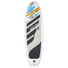 BestWay SUP-доска ВАЙТ-КЭП (весло, руч. насос, рюкзак, трос, плавник) 3,05м*84см*12см, 65342