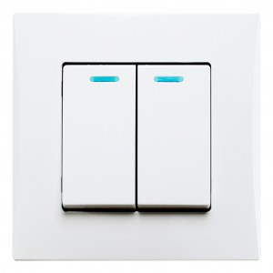 Smartbuy Вега выкл. СУ 2 кл. (инд.) 10А белый (SBE-08w-10-SW2-1)