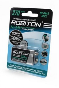 Ак-р Robiton 270MH-1 /6F22 270mAh Ni-MH BL1, 13187