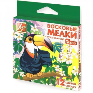 Мелки восковые Луч ZOO 12цв 6гр 8х90 12С 865-08