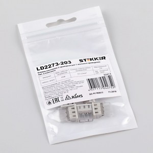 STEKKER клемма СМК LD2273-203 3x(0,5-2,5мм2) 450V 24A (уп.5шт, цена за уп.) 32413