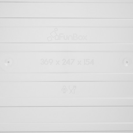 Контейнер для хранения на защелках, 37,5х25,5х16см, 10л