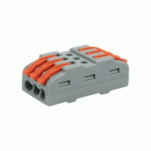 REXANT клемма проходная СМК 222-423 с рычагом 3х(0,08-4мм2), 32А (уп.25шт, цена за шт) 07-6263-3