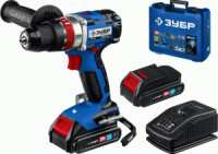 ЗУБР дрель-шуруповерт бесщеточная ударная Т7, 20В, 70Нм, 2 АКБ (2Ач), кейс, DBS-201-22