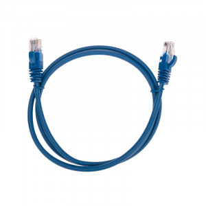 REXANT коммутац. шнур (патч-корд) U/UTP, cat5e, 1м, литой, RJ45-RJ45, LSZH, синий, 02-0104-1