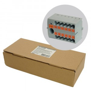 STEKKER Зажим блоч.д/распр.тока нагруз.push-in, 12т,сеч.2,5мм,690V,41А,сер.LD580 PTFIX 6-12/25 49748