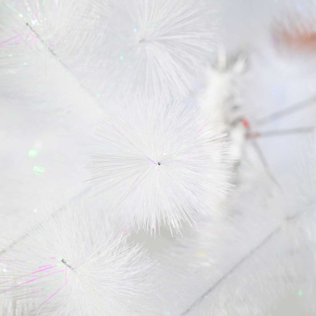 Елка HJ120-77 120 см БЕЛАЯ С ГОЛУБЫМ 60 веток пластиковая подставка