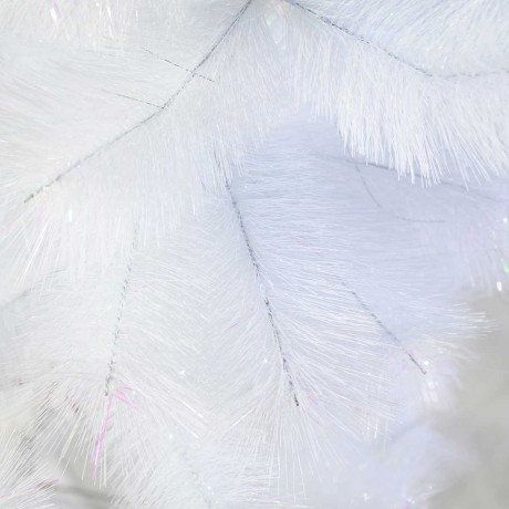 Елка HJ120-77 120 см БЕЛАЯ С ГОЛУБЫМ 60 веток пластиковая подставка