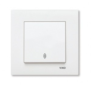 VIKO by Panasonic KARRE (проходн.) на 2 направ. бел.  10А  90960004