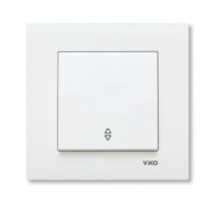 VIKO by Panasonic KARRE (проходн.) на 2 направ. бел.  10А  90960004