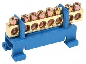 IEK шина N "Ноль" (нул.) на DIN-изол тип "Стойка" ШНИ-6х9-8-С-С  YNN10-69-8P-K07