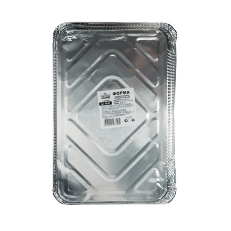 Форма для запекания, алюминиевая фольга, 31,3x21,3x4,4см, дно 27,2x17,2см, 2235мл, L-край, 99-07