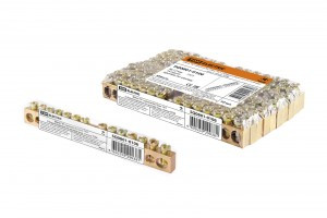 TDM шина нул. 8х12мм 14/1 (14 отв./крепеж по центру) инд. штрихкод (10!) SQ0801-0106