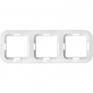 Bylectrica Гармония Рамка 3 мест., белый (ABS пластик) 01БМ.735212.049
