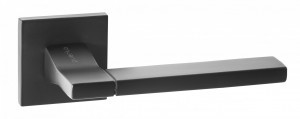 Ручка дверная компл.квадрат.основ. PUERTO Тирамису SLIM черный INAL 524-03 slim B