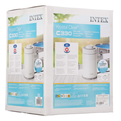 INTEX Кристальная чистота фильтрующий насос картриджный "C330", 220V, 1250л/ч, картридж тип Н, 26602