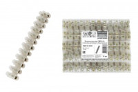 TDM зажим винтовой ЗВИ-60 12 пар 60А 6-25мм2 &quot;п/э&quot; белый (уп.10шт, цена за шт) Народный SQ0510-0206