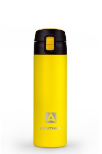 Термокружка Арктика 705-500, 0,5л, текстурный желтый, нерж.сталь