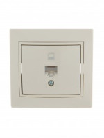 Lezard Мира роз. компьют. СУ 1 мест. крем. (RJ45) (корпус PC) 701-0303-139